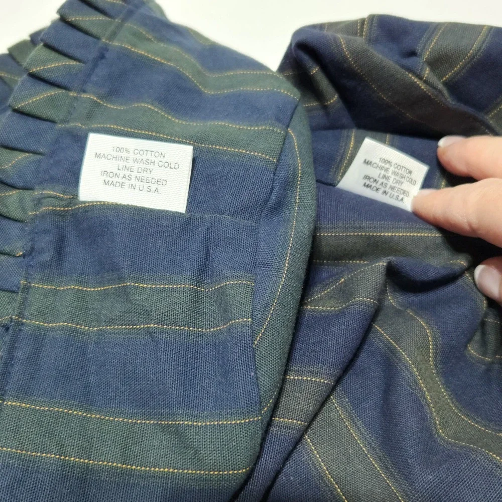 Longaberger Collector's Club Members Stripe Liners Lot of 2 ‎ SEE PHOTOS